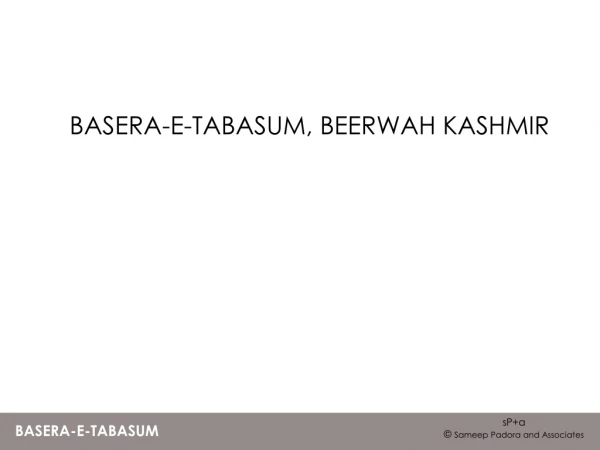 BASERA-E-TABASUM, BEERWAH KASHMIR