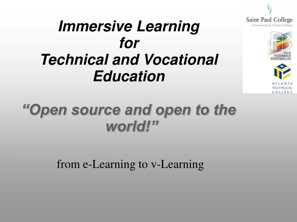 immersive learning for technical and vocational