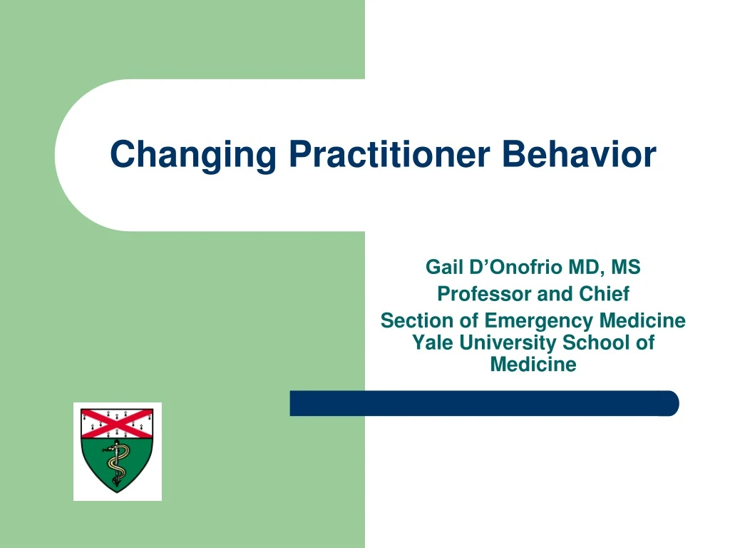 changing practitioner behavior