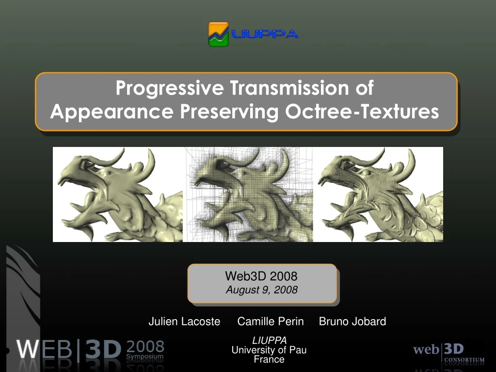 progressive transmission of appearance preserving octree textures