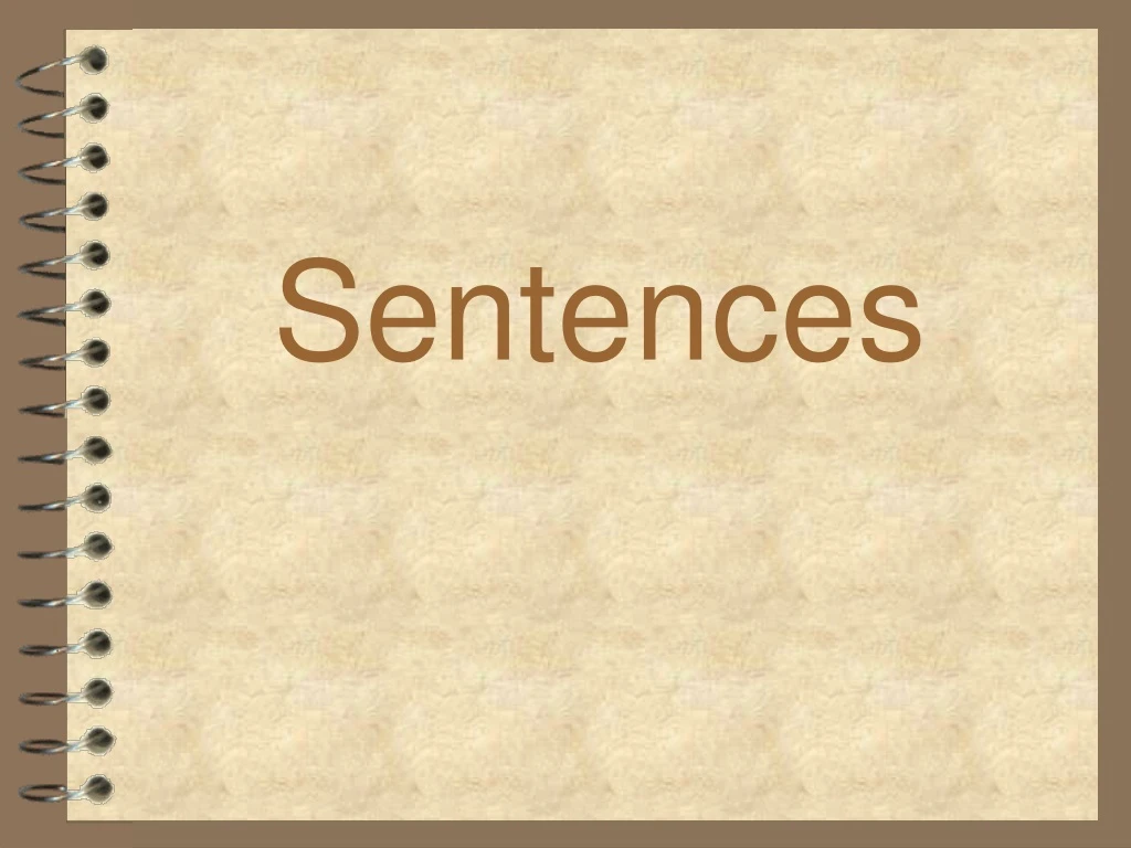 sentences