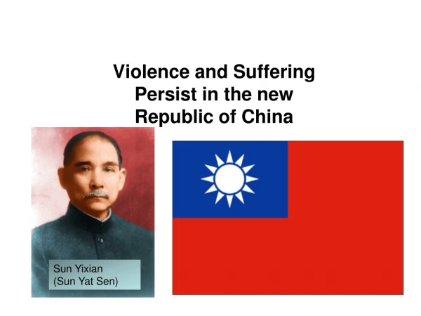 Violence and Suffering  Persist in the new  Republic of China