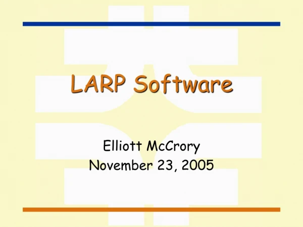 LARP Software