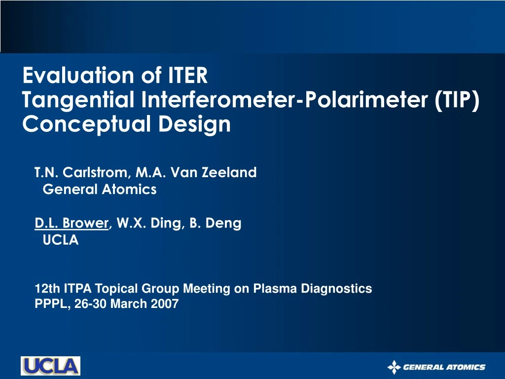 evaluation of iter tangential interferometer polarimeter tip conceptual design