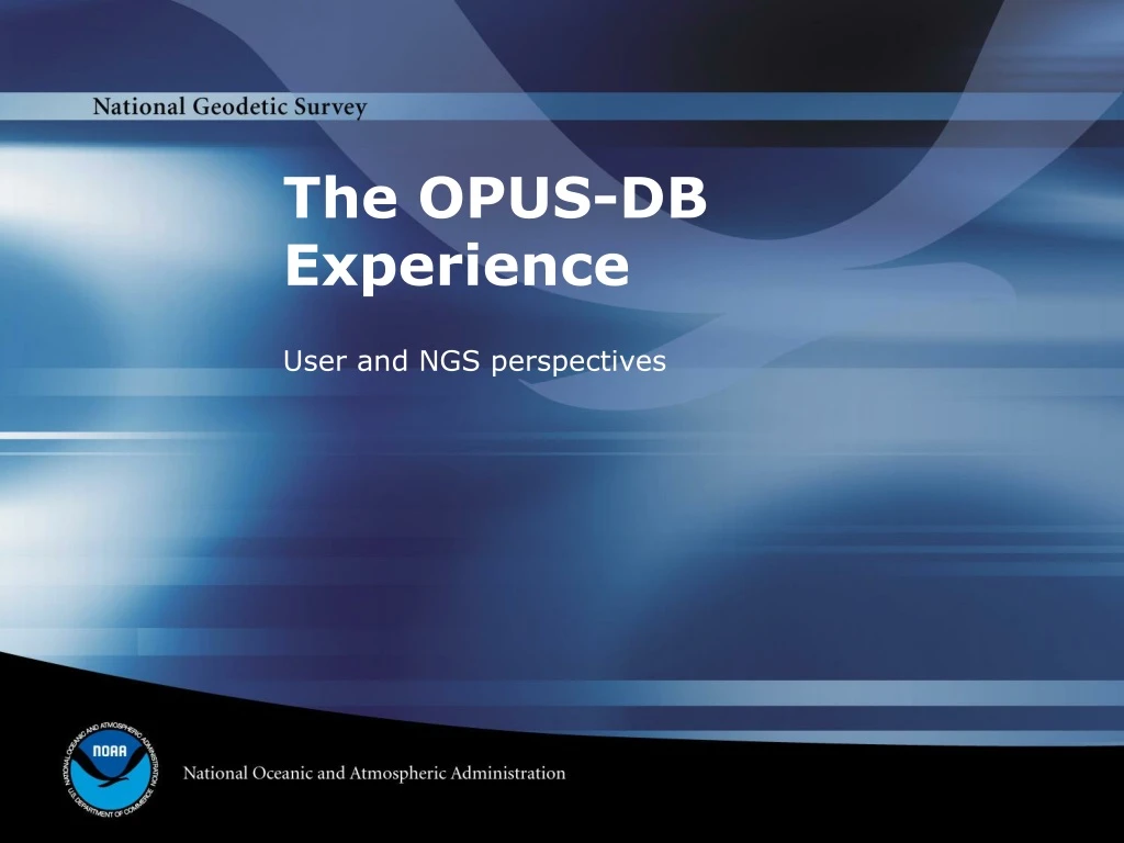 the opus db experience