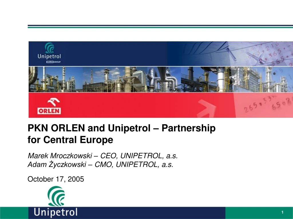 pkn orlen and unipetrol partnership for central