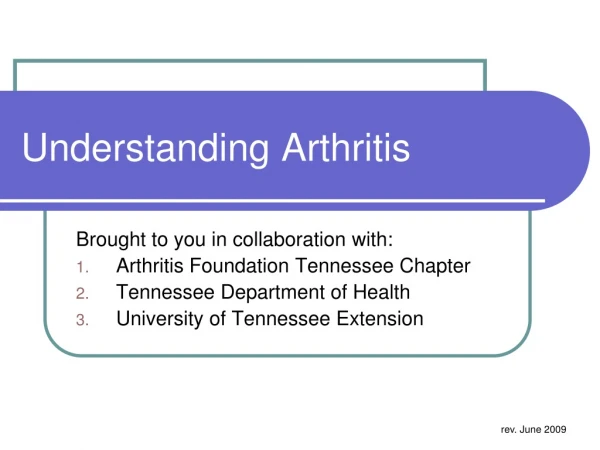 Understanding Arthritis