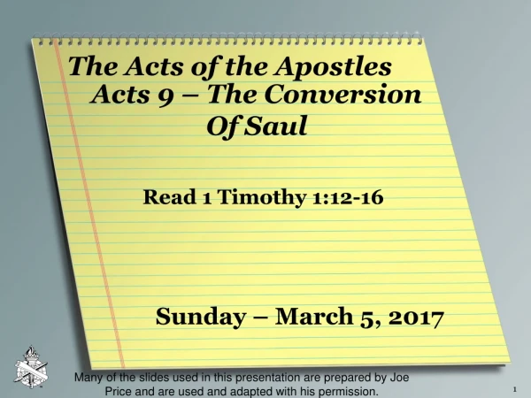 The Acts of the Apostles