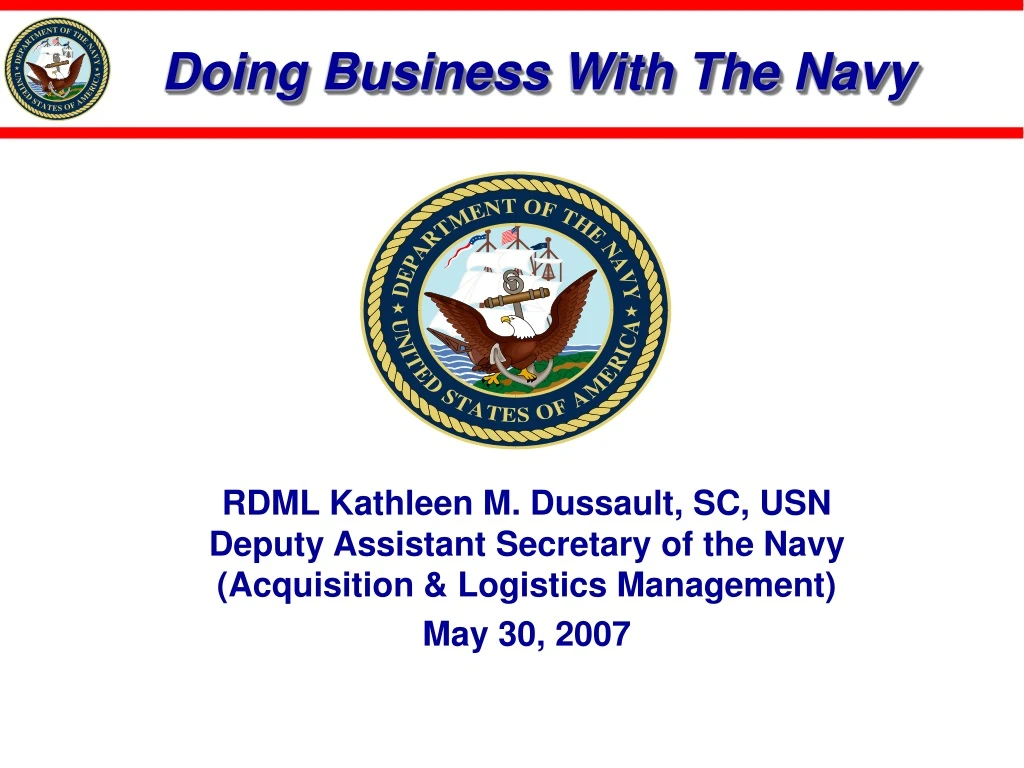 doing business with the navy