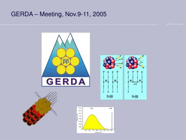 GERDA – Meeting, Nov.9-11, 2005