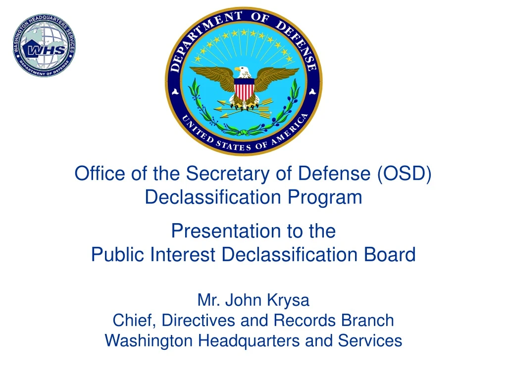 office of the secretary of defense
