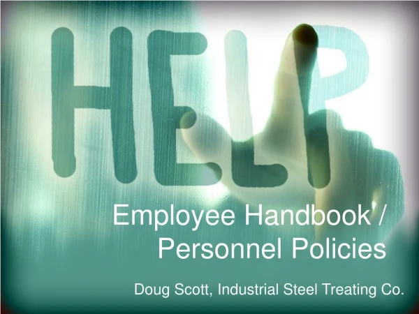 Employee Handbook / Personnel Policies