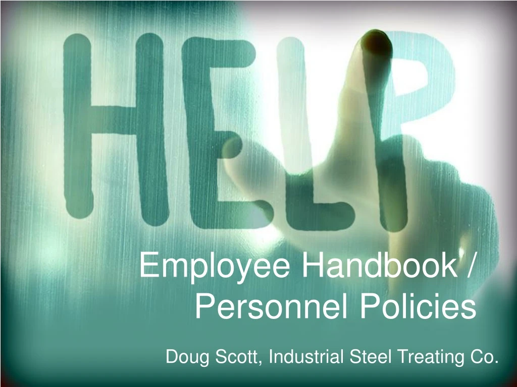 employee handbook personnel policies