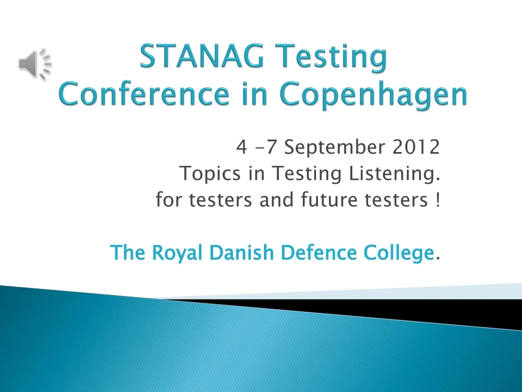stanag testing conference in copenhagen