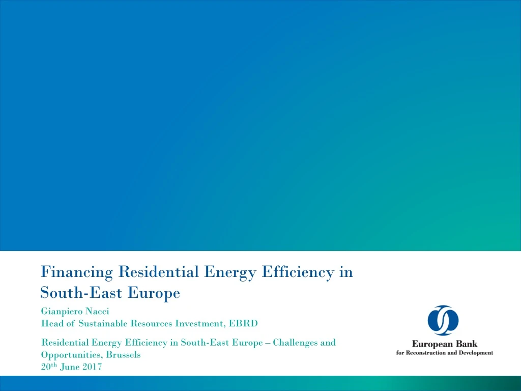 financing residential energy efficiency in south
