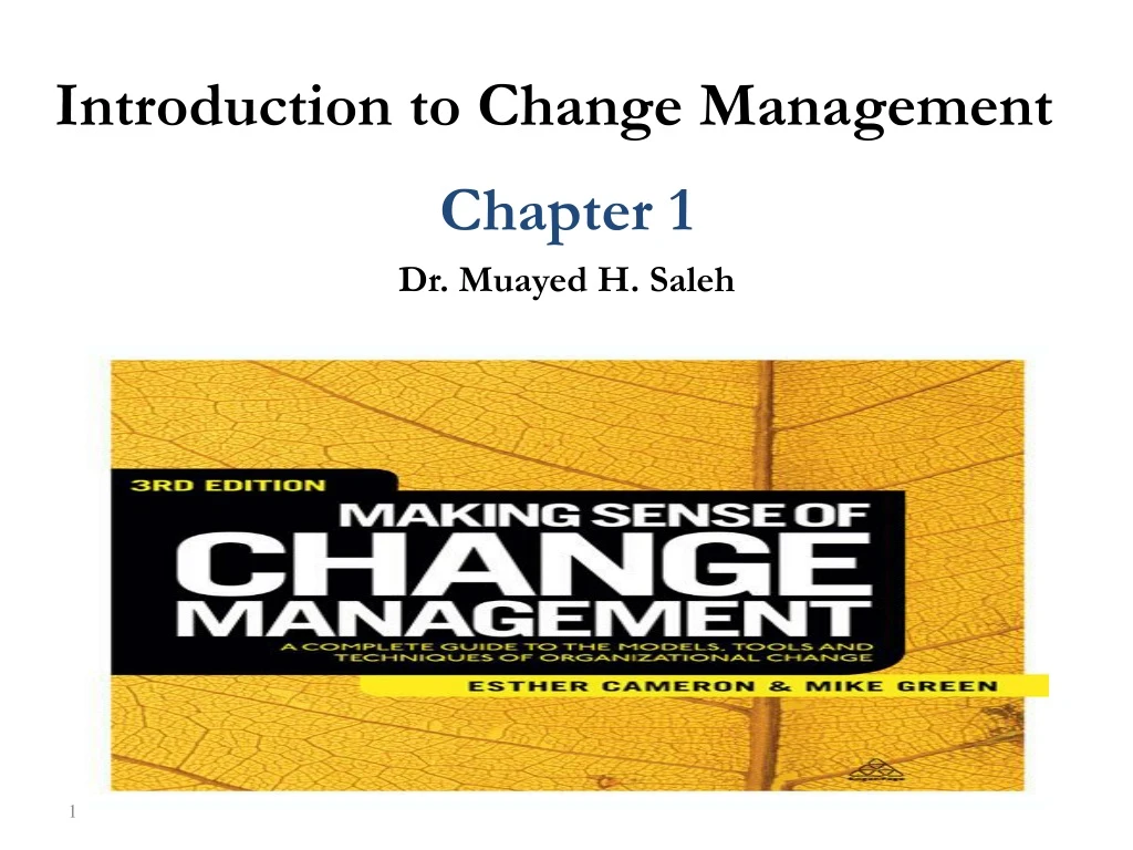 introduction to change management