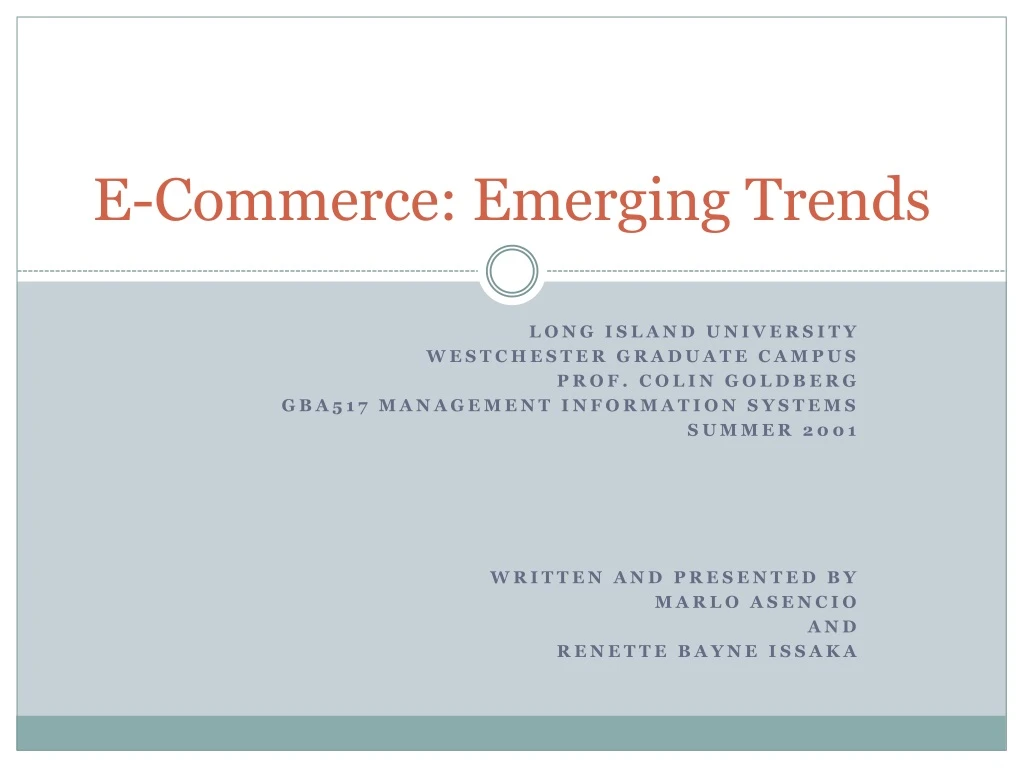 e commerce emerging trends