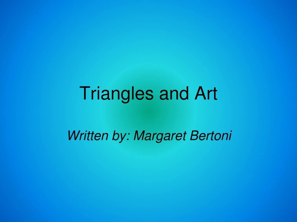 triangles and art