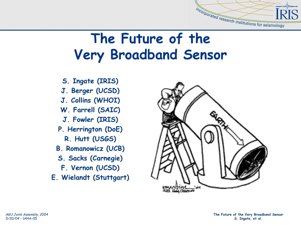 the future of the very broadband sensor