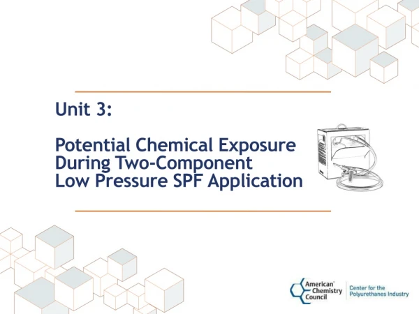 Unit 3:  Potential Chemical Exposure  During Two-Component  Low Pressure SPF Application