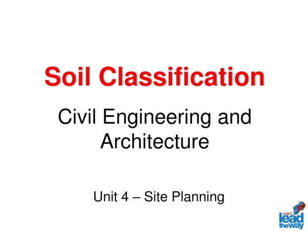Soil Classification Civil Engineering and Architecture