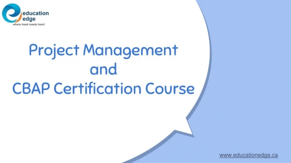 project management and cbap certification course