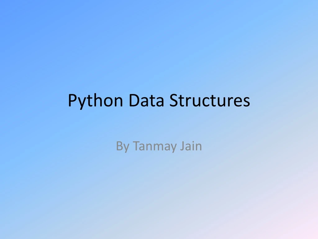 python data structures