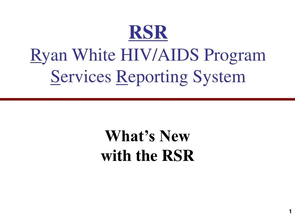 rsr r yan white hiv aids program s ervices