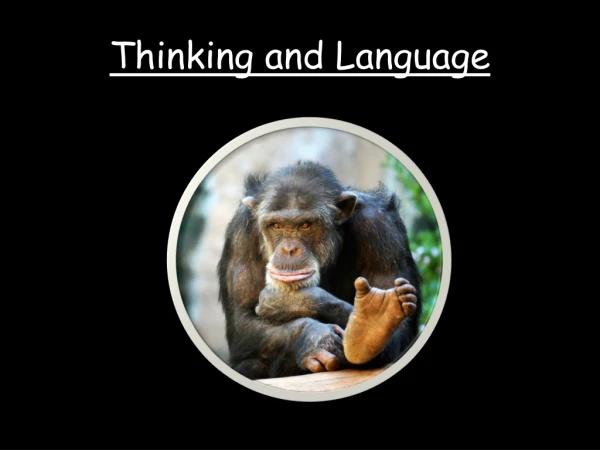 Thinking and Language