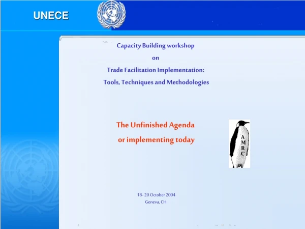 Capacity Building workshop  on  Trade Facilitation Implementation:
