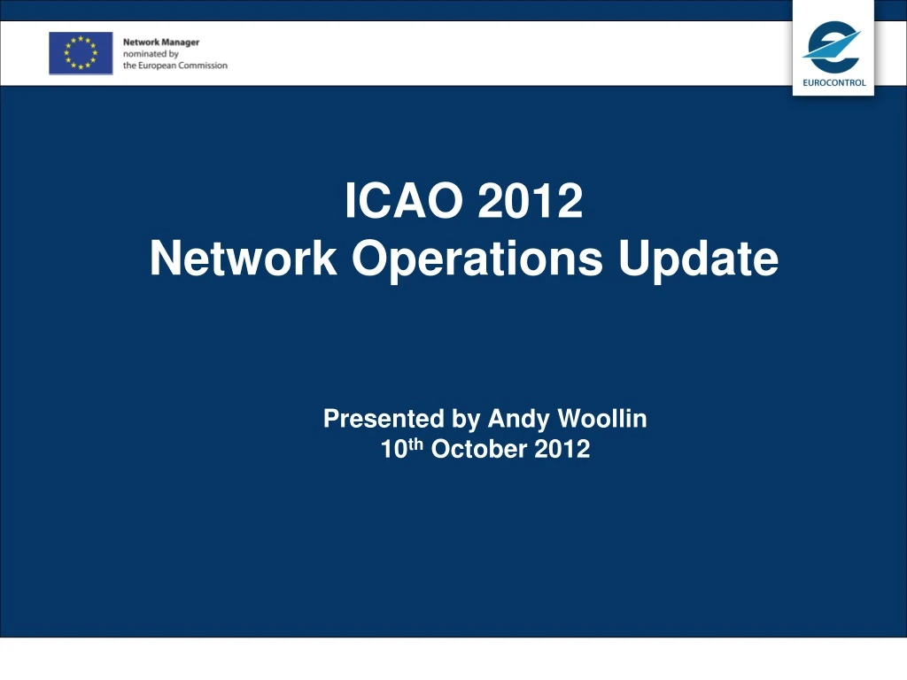 icao 2012 network operations update