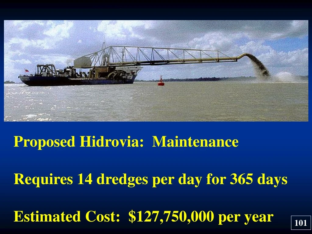 proposed hidrovia maintenance requires 14 dredges