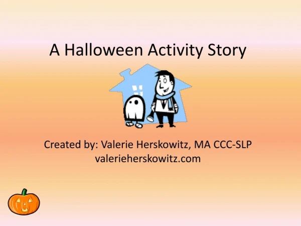 A Halloween Activity Story