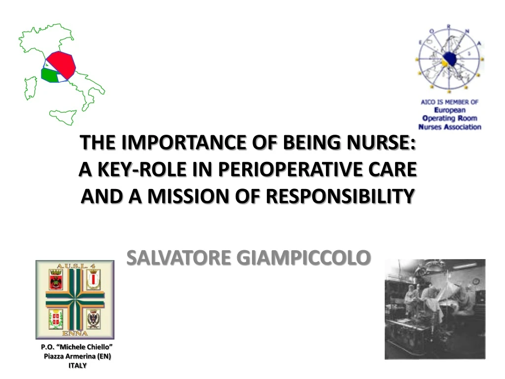 the importance of being nurse a key role in perioperative care and a mission of responsibility