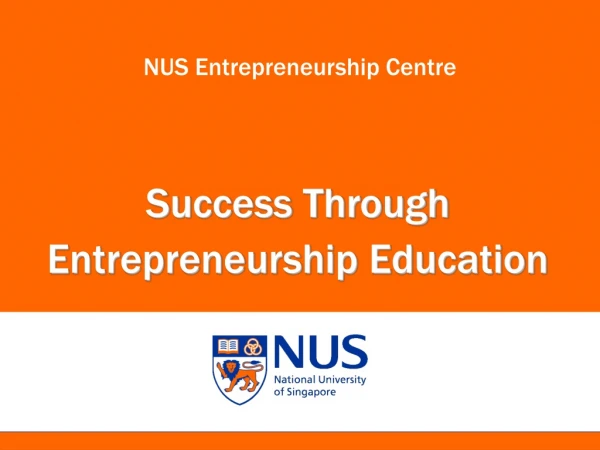 NUS Entrepreneurship Centre