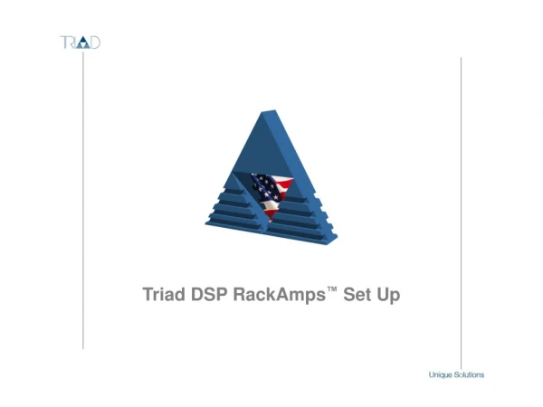 Triad DSP RackAmps ™  Set Up
