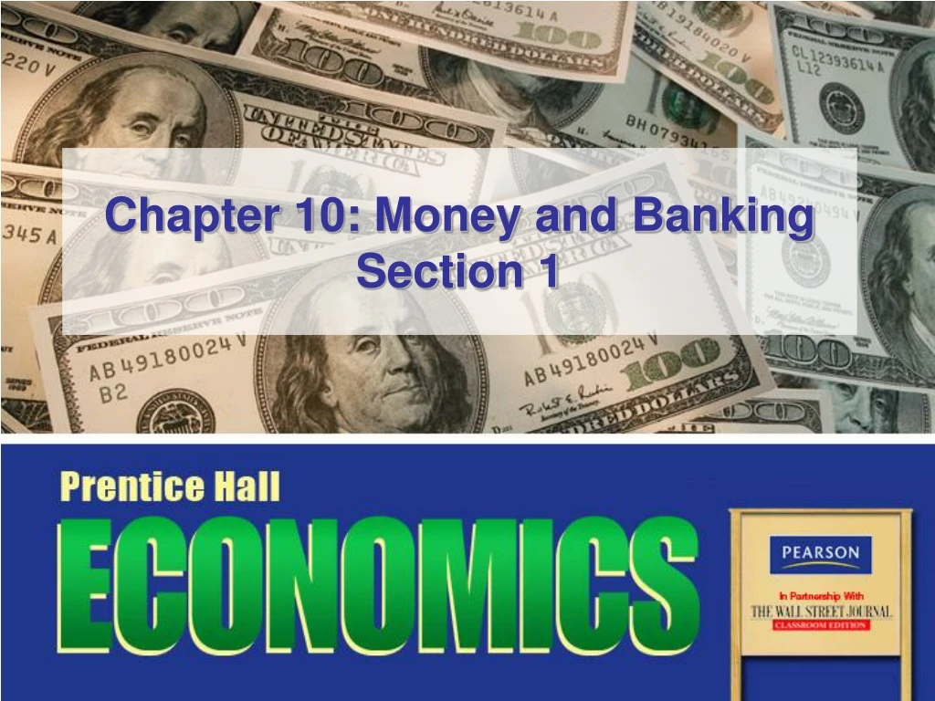 chapter 10 money and banking section 1