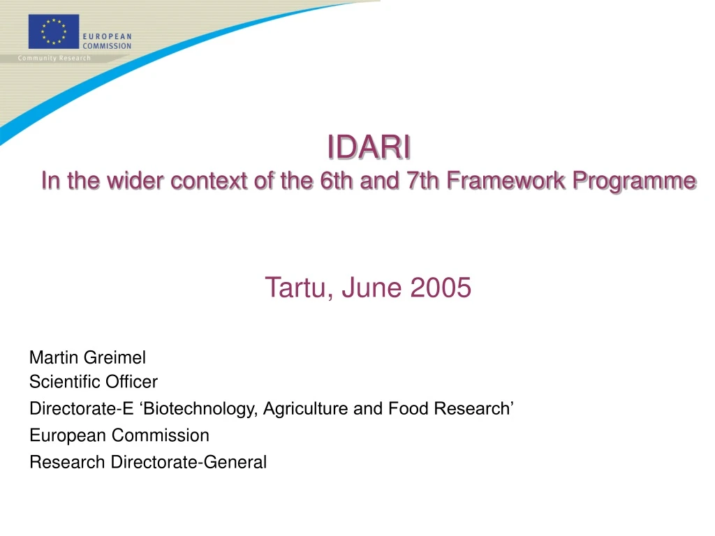 idari in the wider context