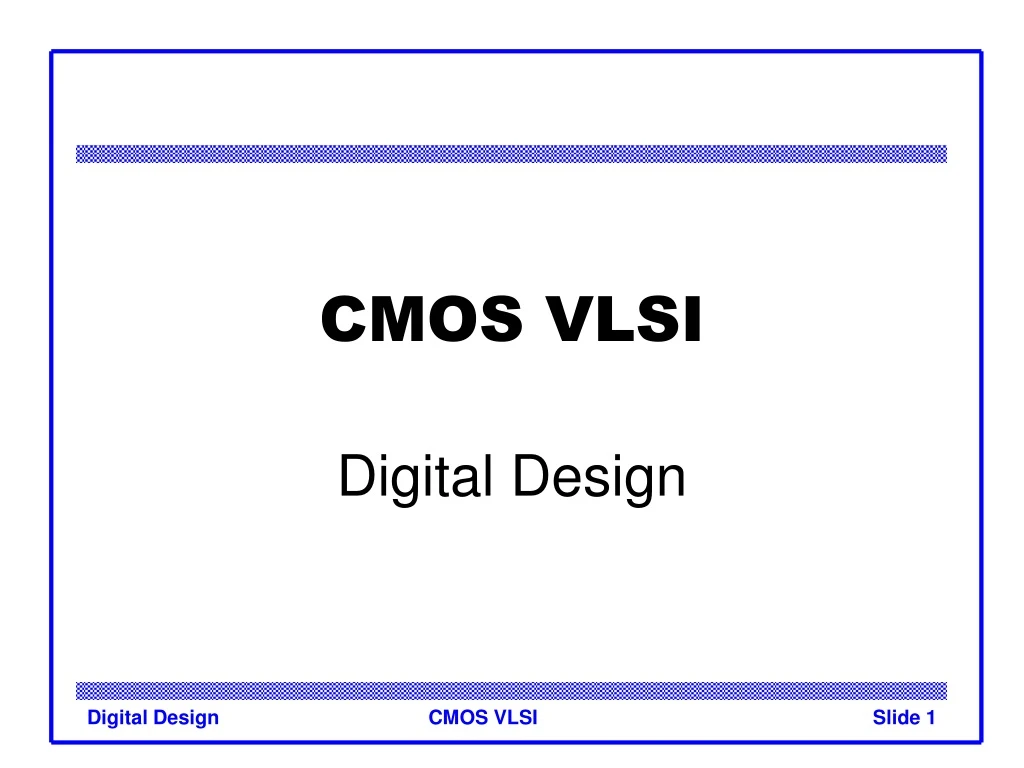 cmos vlsi