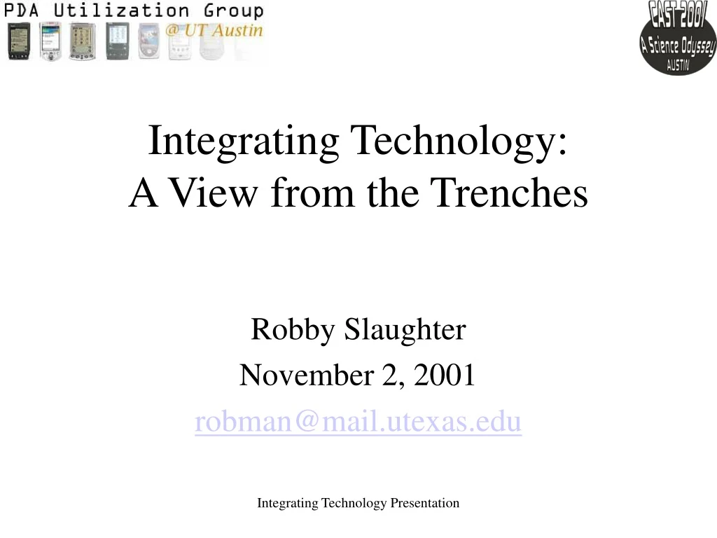 integrating technology a view from the trenches