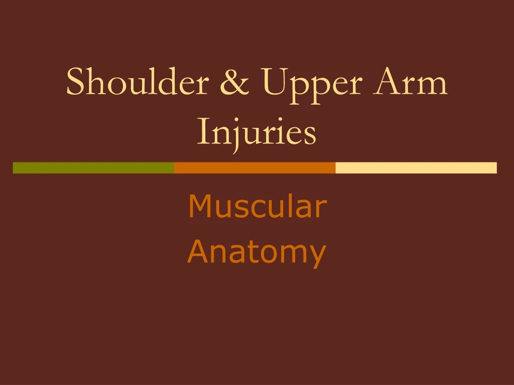 shoulder upper arm injuries