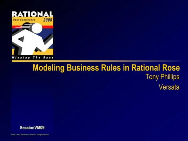 Modeling Business Rules in Rational Rose