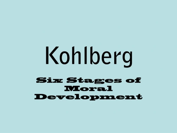 Kohlberg