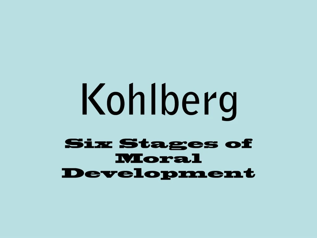 kohlberg