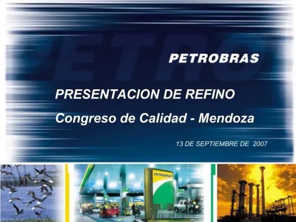 PRESENTACION DE REFINO Congreso de Calidad - Mendoza