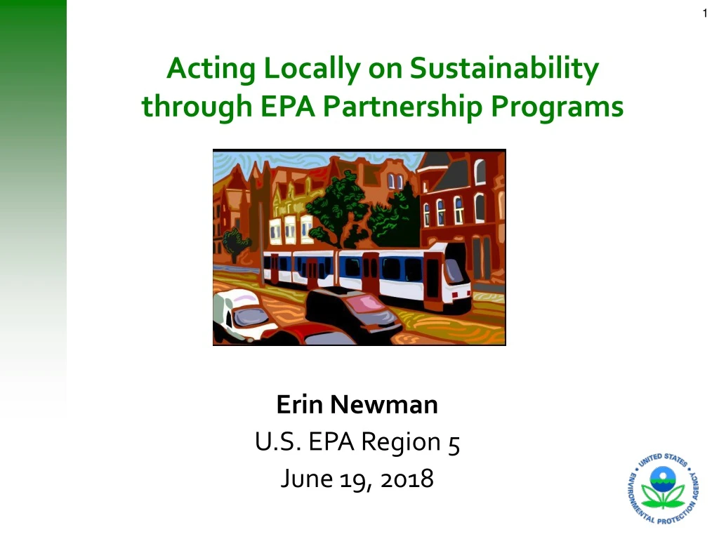 acting locally on sustainability through epa partnership programs