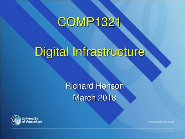 COMP1321 Digital Infrastructure