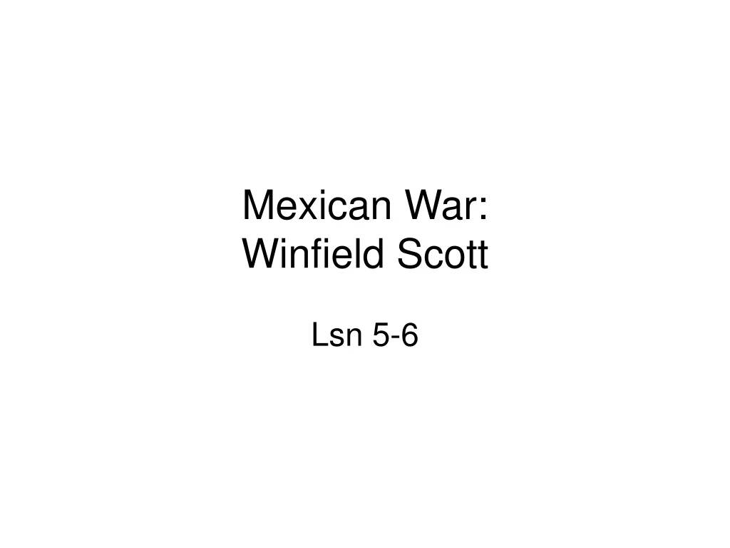 mexican war winfield scott