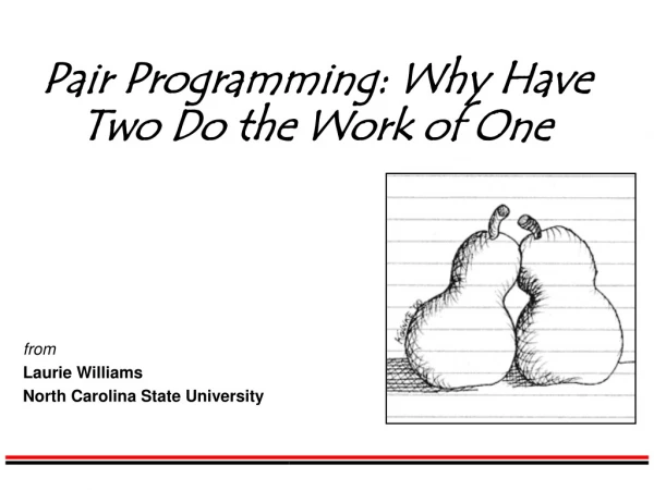 Pair Programming: Why Have Two Do the Work of One