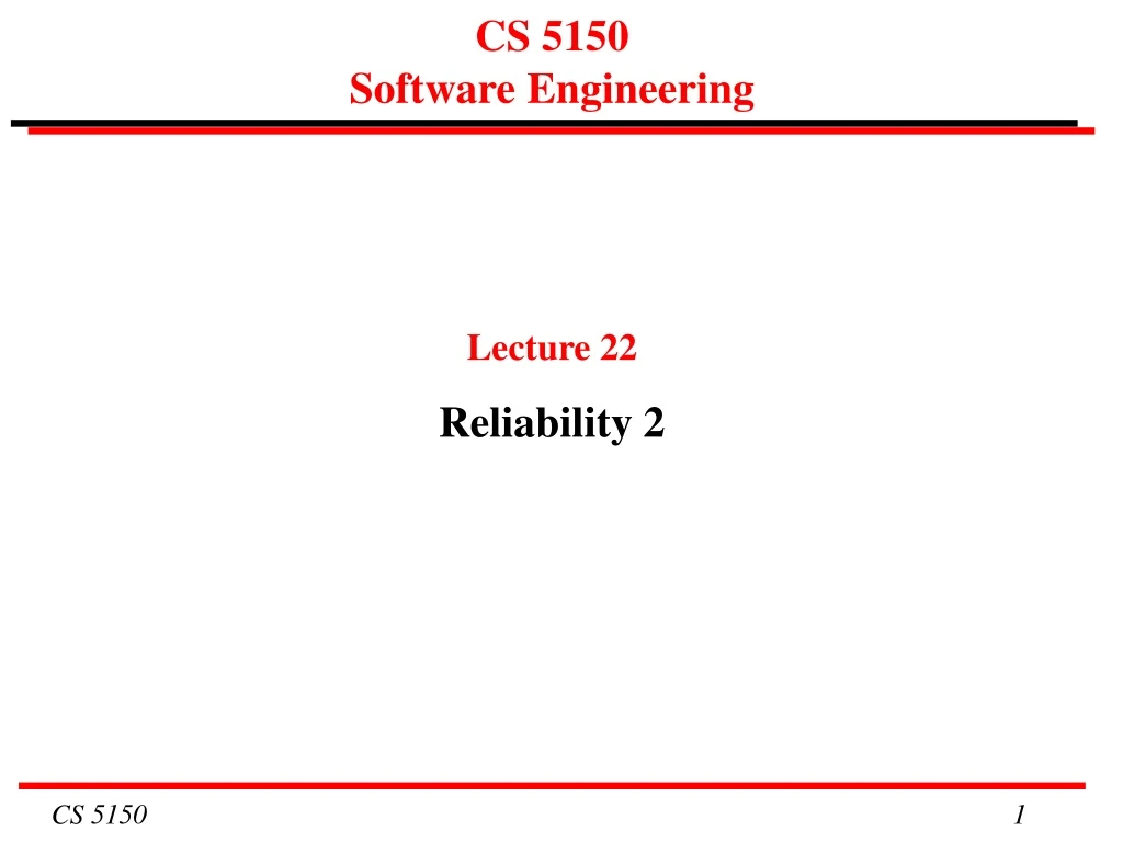 cs 5150 software engineering